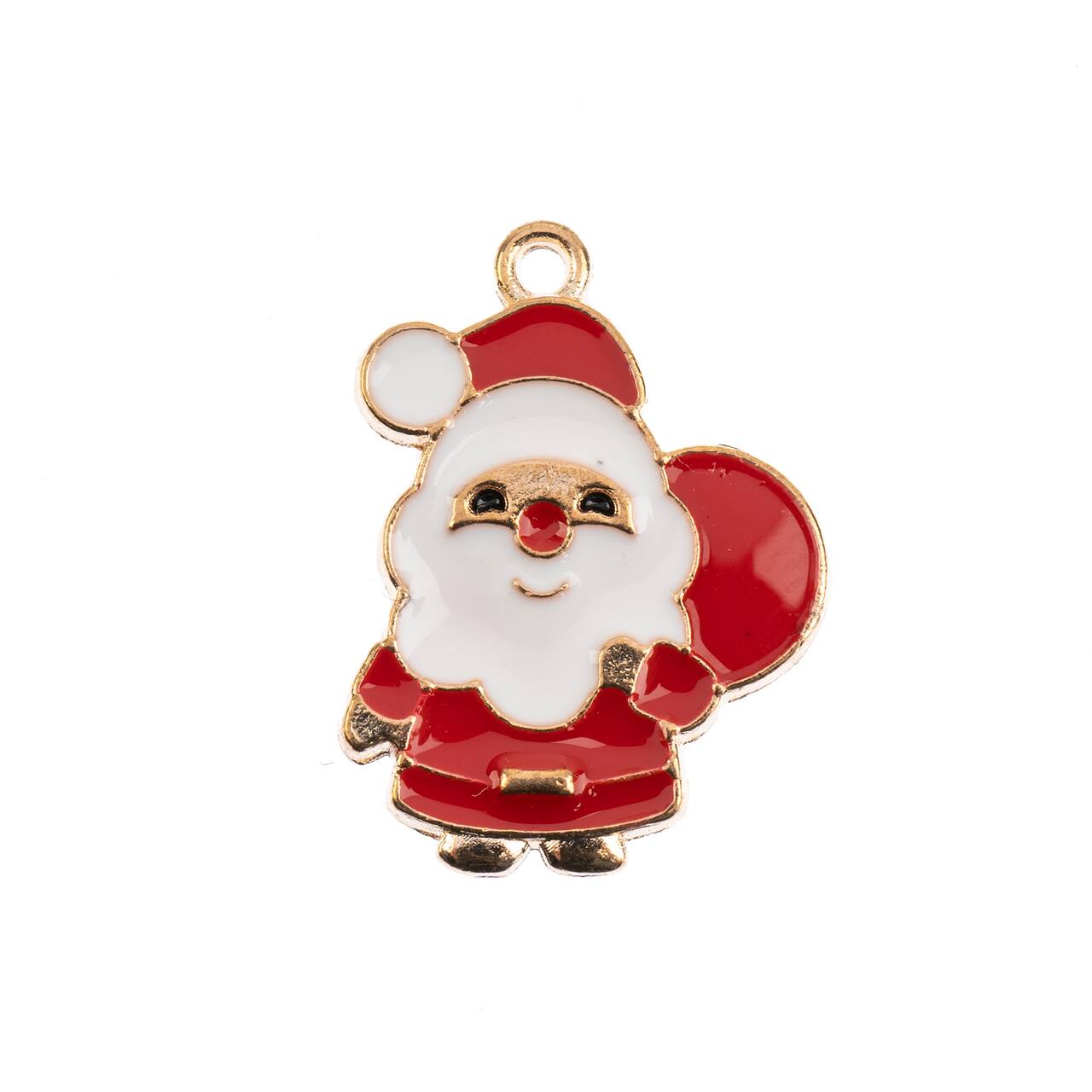 John Bead Sweet &#x26; Petite Santa Holiday Charms, 8ct.